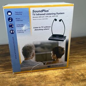 SoundPlus TV Infrared Listening System Williams Sound Model WIR RX238